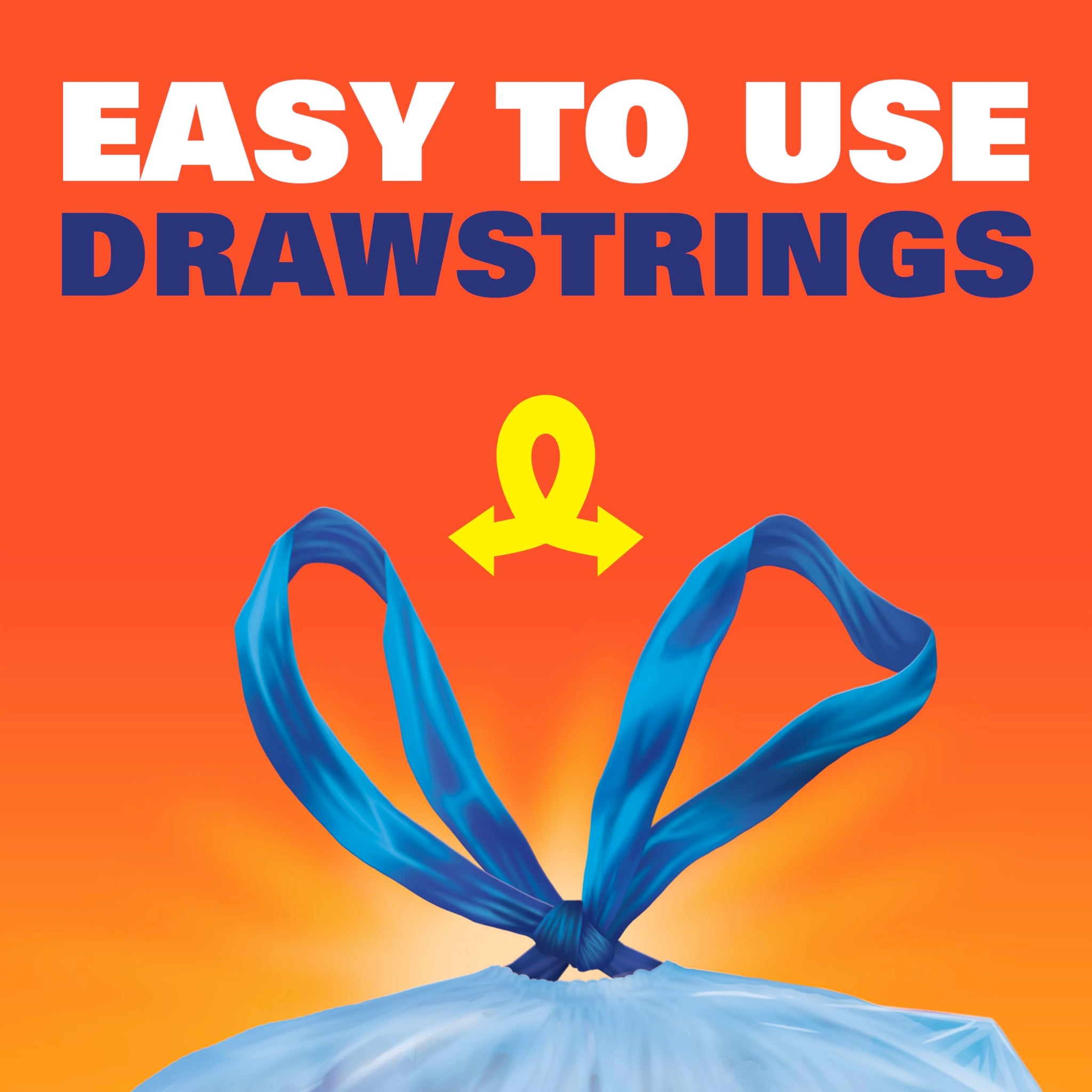 Hefty Blue Trash Bags, Blue, 13 Gallon, 60 Count