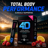 4D Raspberry Lemonade 25 Unit Drink Mixes - Electrolytes, Aminos, Vitamins & Energy Powder Packets - Zero Calories & Sugars - Gluten Free, Non-GMO