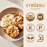 Struesli Original Organic Granola, Grain & Gluten Free, Healthy Snacks with Chia Seeds, Nuts & Sea Salt, Prebiotic High Fiber Food for Yogurt, Cereal