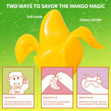 AMOS Peelerz Peelable Mango Gummy Candy,Soft Chewy Gummy Snack Made with Real Fruit Juice, Pack of 1