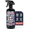 Odor Eliminator Spray for Tactical Gear Vest Carriers Boots and Uniforms Clean Linen Scent 16 fl oz Single Bottle Non Toxic Made in USA