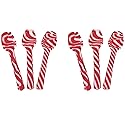 SAVYT Candy Cane Peppermint Spoons - Edible Spoons - Hot Chocolate and Coffee - Bulk Children Christmas Favors, Birthday Goody Bag Filler, Stocking