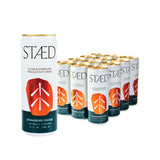 STAED Organic Energy Drinks, Clean Natural Productivity Drink with Cognizin® Citicoline & L-Theanine, Sparkling Functional Beverage, Clean Caffeine