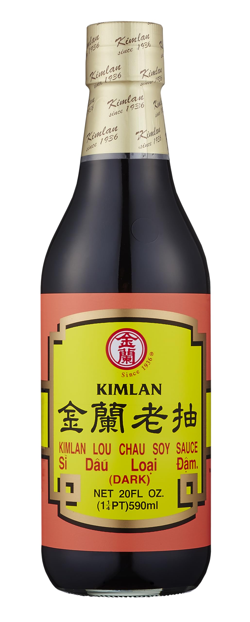 Kimlan Lou Chau Soy Sauce (Dark Soy) - 20 oz.