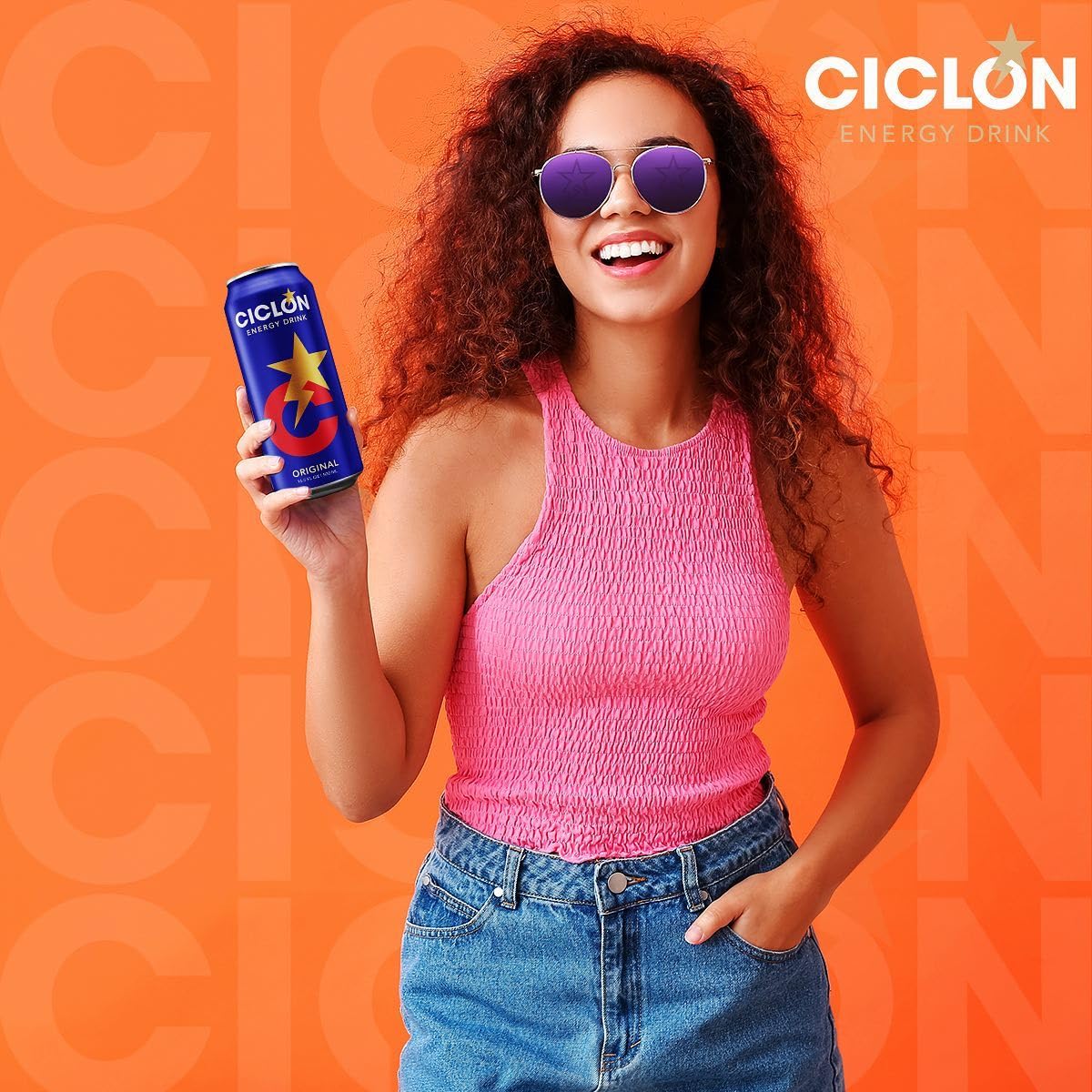 Ciclon Original Energy Drink - 24 Pack, 10 fl oz Cans - Smooth Refreshing Taste with 95mg Caffeine, B Vitamins & Taurine - No Preservatives, Premium
