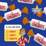 Atkinson's Long Boys Junior Coconut Caramel Bite Size Candy 0.16oz 160ct Tub