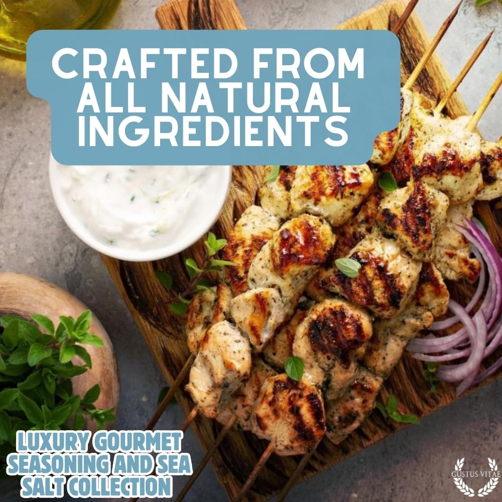 Luxury Gourmet Seasonings, Spices & Infused Sea Salts Collection | Non GMO, All Natural | 6 Magnetic Tins | Handmade in Small Batches | Sustainably