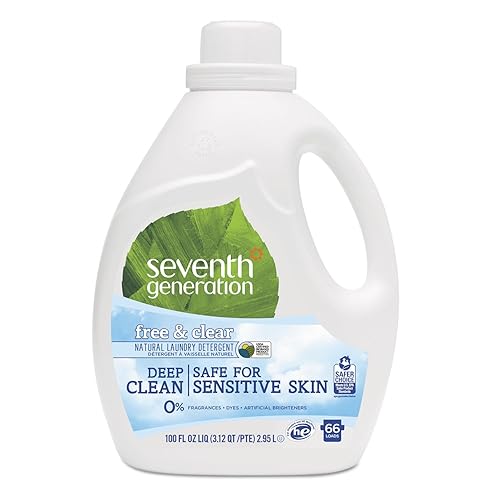 Seventh Generation 22780EA Natural 2X Concentrated Laundry Detergent, Sensitive Skin, 100 oz. Bottle