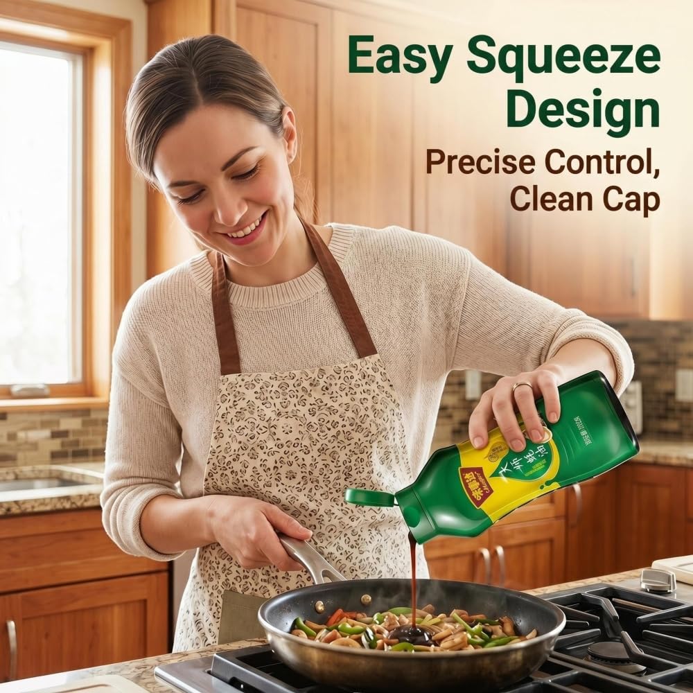 19oz Oyster Sauce Squeeze Bottle, Rich Savory Sauce for Cooking & Dipping