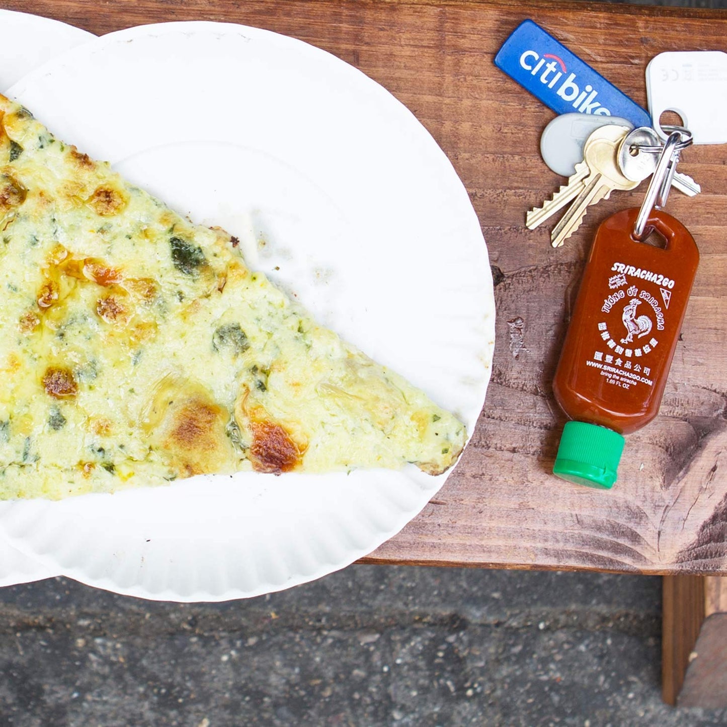 Sriracha Hot Sauce Keychain 1.7oz (Sauce Not Included)