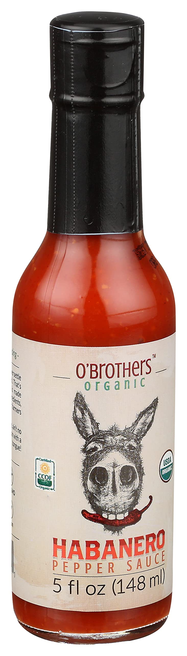 O'Brothers, Habanero Hot Sauce, 5 oz