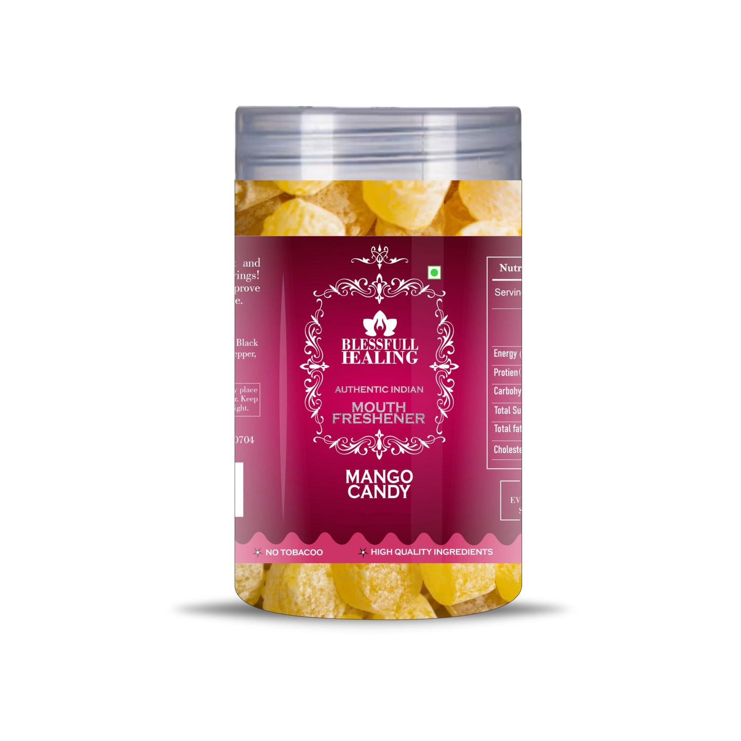 Blessfull Healing Mango Candy 5 Oz(Ounce) Airtight Container With Spoon