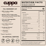 Cuppa Medium Roast Mushroom Coffee with Adaptogens & Superfoods - Lion’s Mane, Ashwagandha & Cordyceps. Adaptogens + MCT to support natural energy