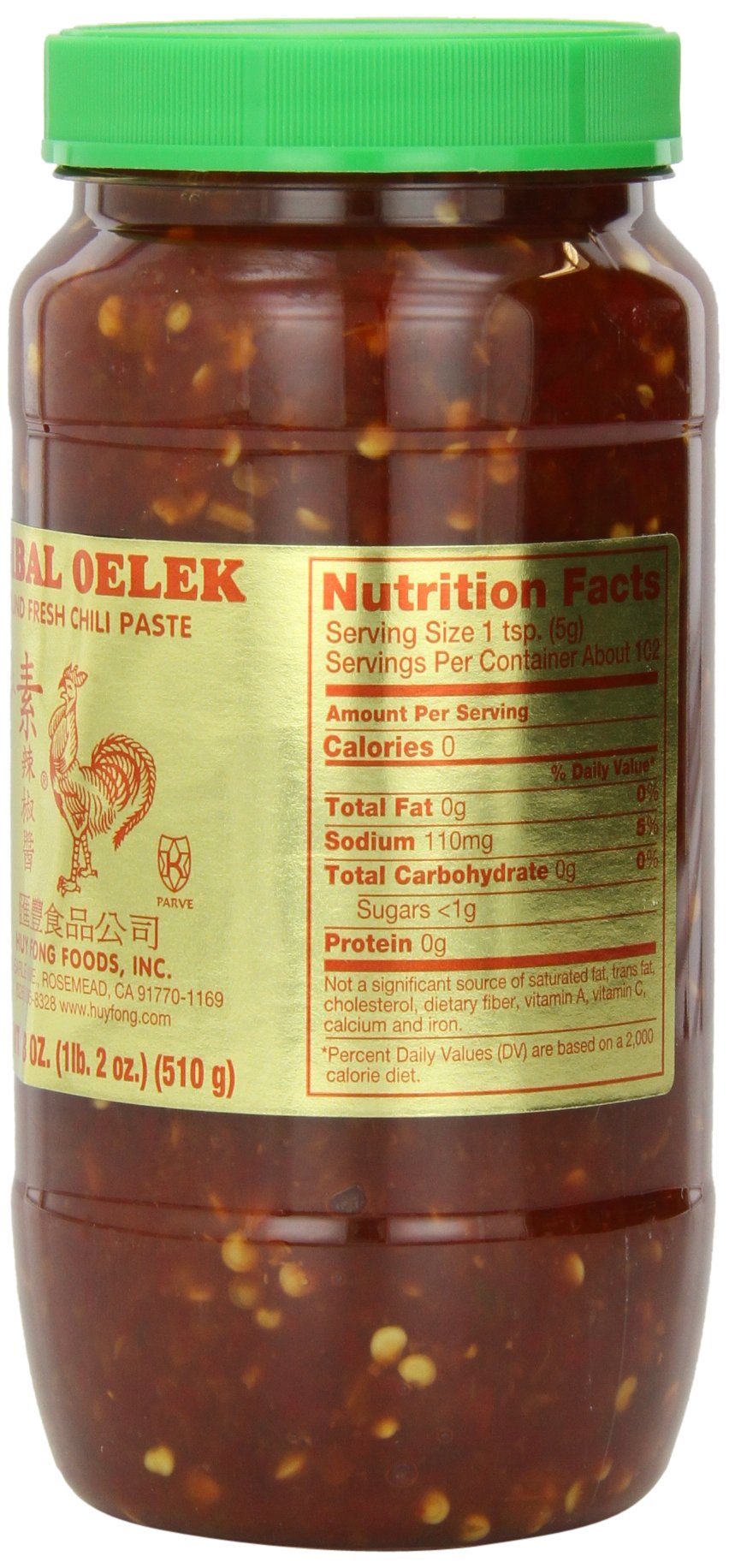 Huy Fong Sambal Oelek, 18 Ounce (Pack of 12)