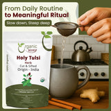 Organic Way Holy Tulsi/Holy Basil Herb Cut & Sifted (Ocimum Tenuiflorum) - Organic & Kosher Certified | Raw, Vegan, Non GMO & Gluten Free | USDA
