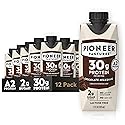 Pioneer Pastures - High Protein A2 Milkshakes - Chocolate - A2 Nutritional Milk, 30g Protein, 2g Sugar, No Artificial Sweeteners, No Seed Oils