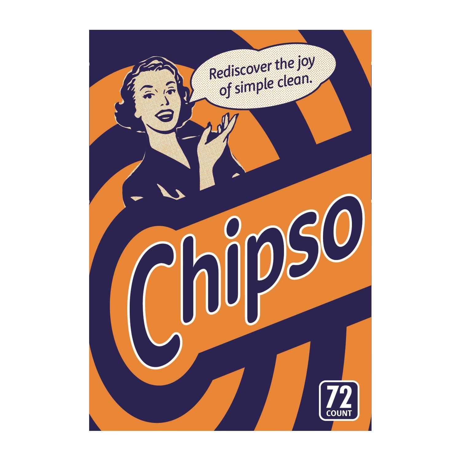 Chipso 72 Count Laundry & All Purpose Natural Soap Packs