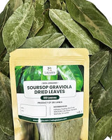 Laksaru 100% Organic Dried 100+ Soursop Leaves - Premium Graviola Leaves for Tea & Wellness, Handpicked and Sun-Dried From Ceylon Sri Lanka