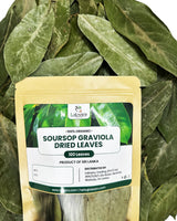 Laksaru 100% Organic Dried 100+ Soursop Leaves - Premium Graviola Leaves for Tea & Wellness, Handpicked and Sun-Dried From Ceylon Sri Lanka