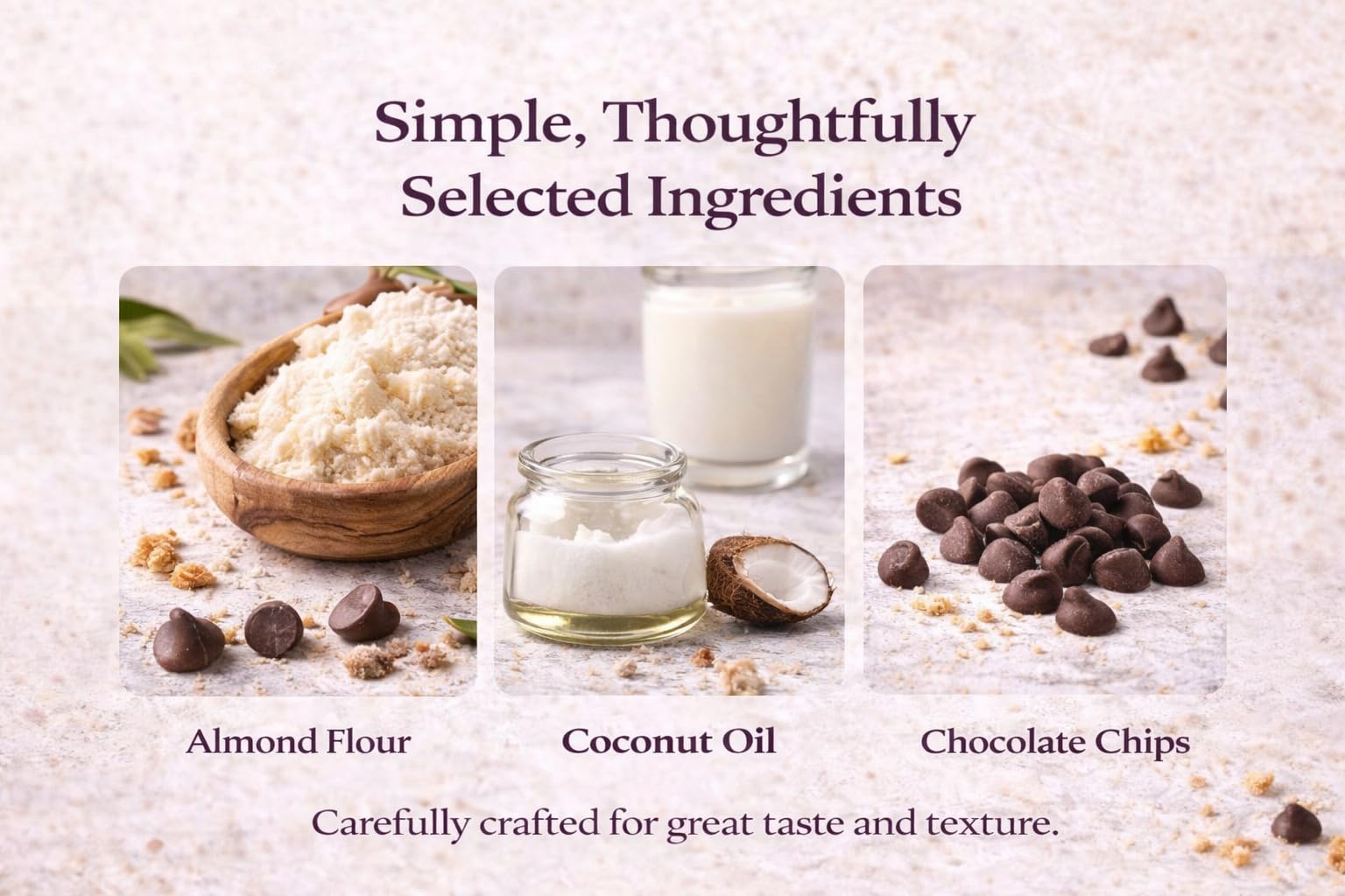 Siete Grain Free Cookies Mexican Vanilla Chocolate Chip - Gluten Free Vegan Cookies - Almond Flour Cookies with Coconut Oil - Dairy Free, Paleo