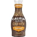 Califia Farms - Pure Black Blonde Roast Cold Brew Coffee, 48 Oz, 100% Arabica, Plant Based, Vegan, Gluten Free, Non GMO, Sugar Free, Iced Coffee