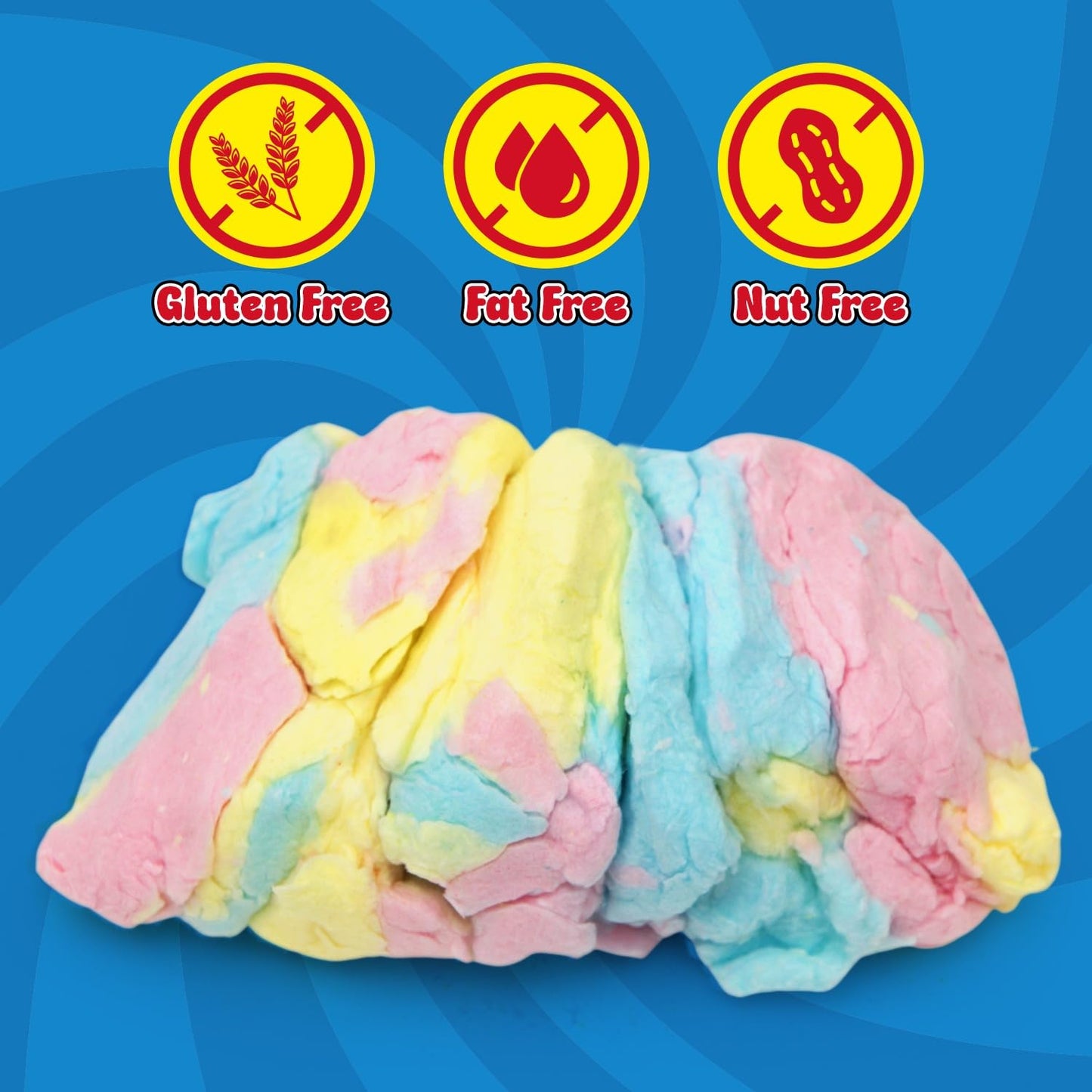 Fluffy Stuff Cotton Candy - 6 Packs Bulk 1oz Each, Perfect Carnival Candy for Bring Joy to Kids.