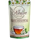 Chamomile Tea or Te De Camomila - 100% Organic and Alkaline - 15 Unbleached/Chemical-Free Chamomile Tea Bags - Caffeine-Free, No GMO