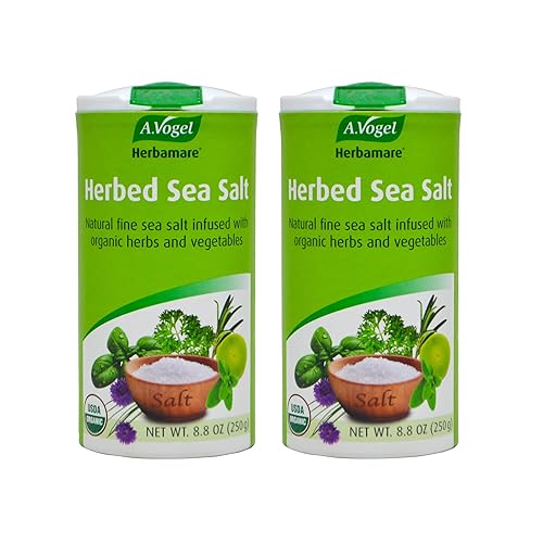 A.Vogel Herbamare Herbed Sea Salt - Natural Fine Sea Salt Infused with 12 Herbs & Vegetables - Free of Artificial Flavors & Preservatives - Non-GMO