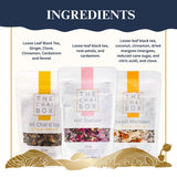The Chai Box Loose Leaf Tea Gift Set - Featured in Oprah's Favorite Things | 3-Flavor Caffeinated Chai Tea Gift Box with Stainless Steel Steeper (3