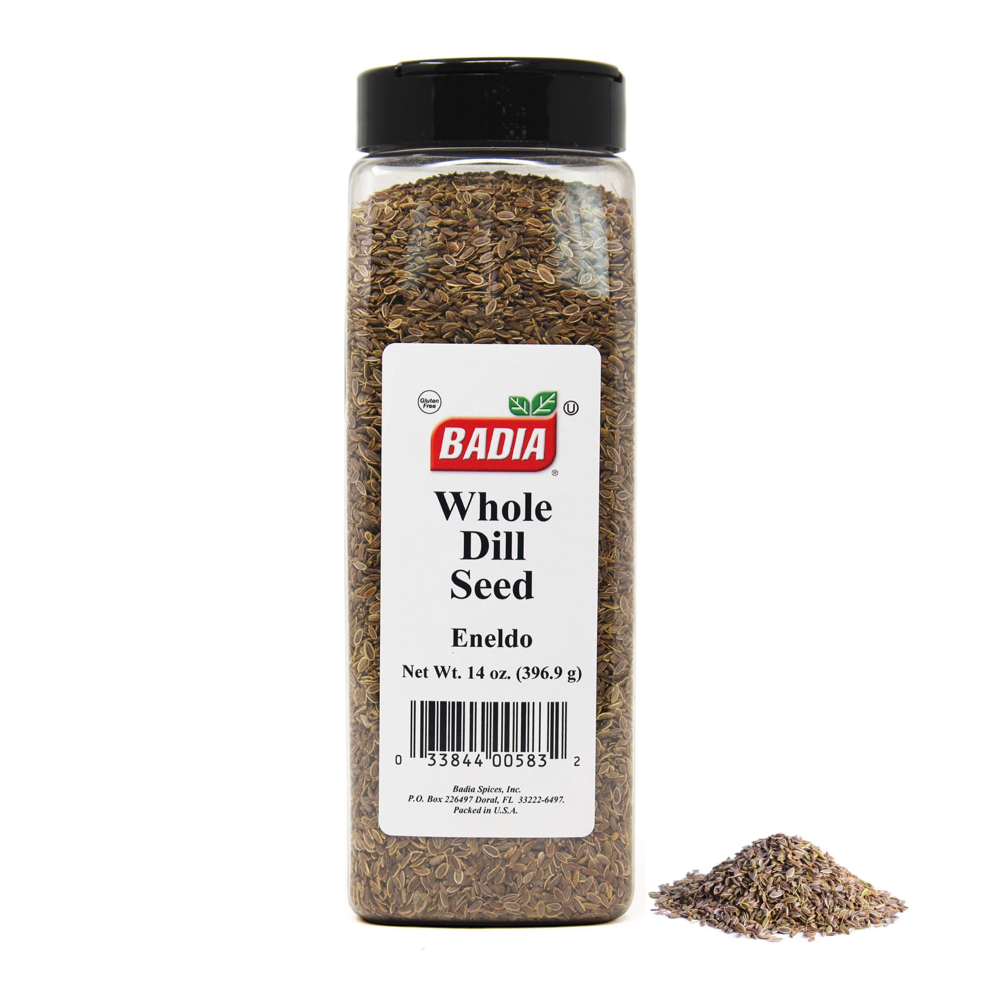 Badia Dill Seed Whole, 14 oz - Premium Spice for Pickling, Cooking & Seasoning - Aromatic & Flavorful