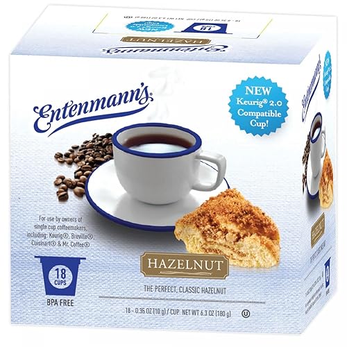 Entenmann's Single Serve Coffee, 18 count box (Hazelnut)