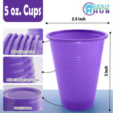 1000 PCs Dental Grade Disposable 5oz by OMNIA ONE | Purple Plastic Drinking & Rinsing Cups - Sturdy & Durable Unisex Dental Cups