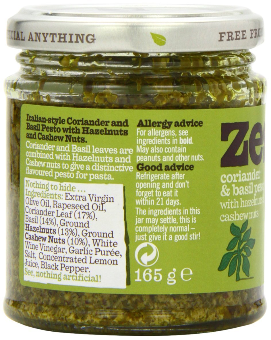 Zest Coriander & Basil Pesto (165g) - Pack of 6