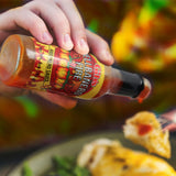 HELLBANERO FIRE HABANERO SAUCE | Made with Aged Cayenne Red Peppers | Crafted in Small Batches, Low Sugar, Low Carb | Awesome Hot Sauce & Marinade.