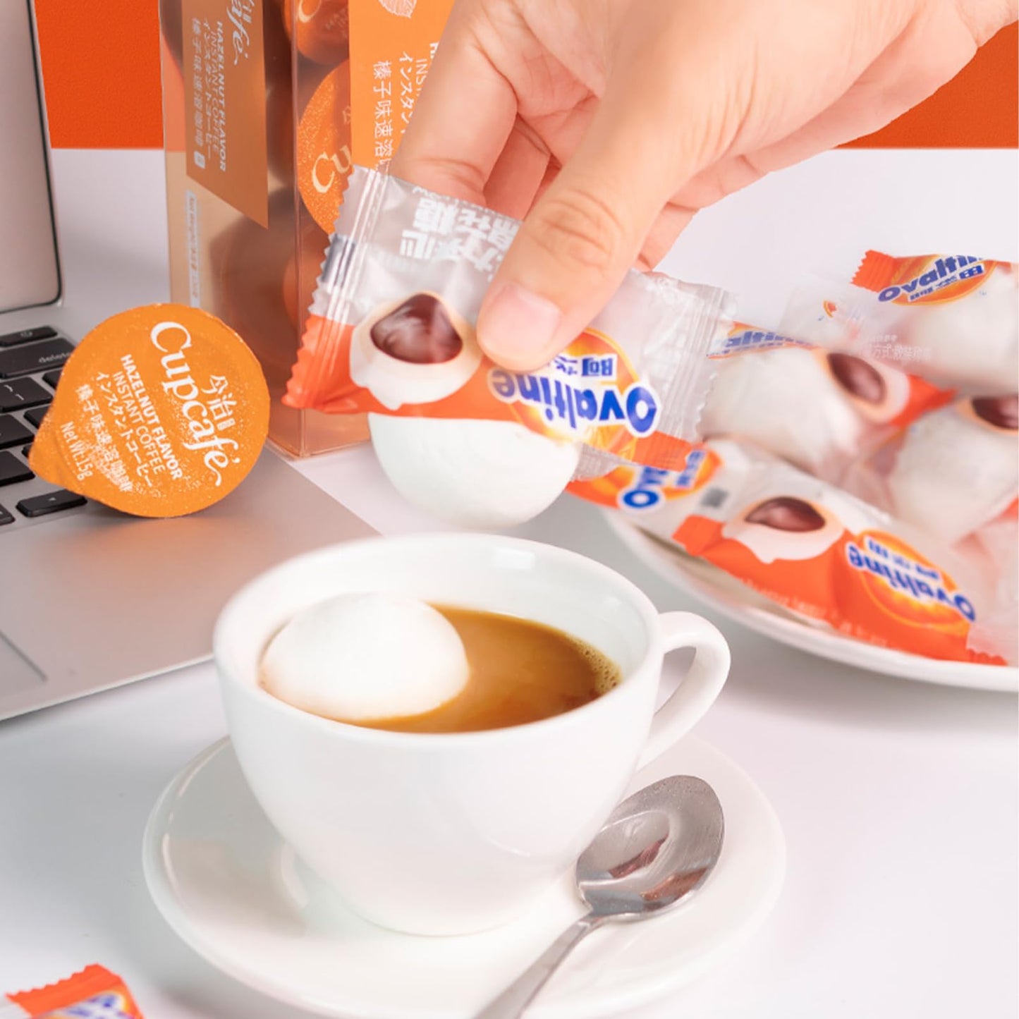 HVNAOUE 2 Bags Chocolate Filled Marshmallows,40g/1.41oz/bag,Bursting Marshmallows,Gift for Chocolate Lovers,???