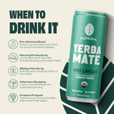 Mateina Organic Mint Limeade Yerba Mate, 12 FZ