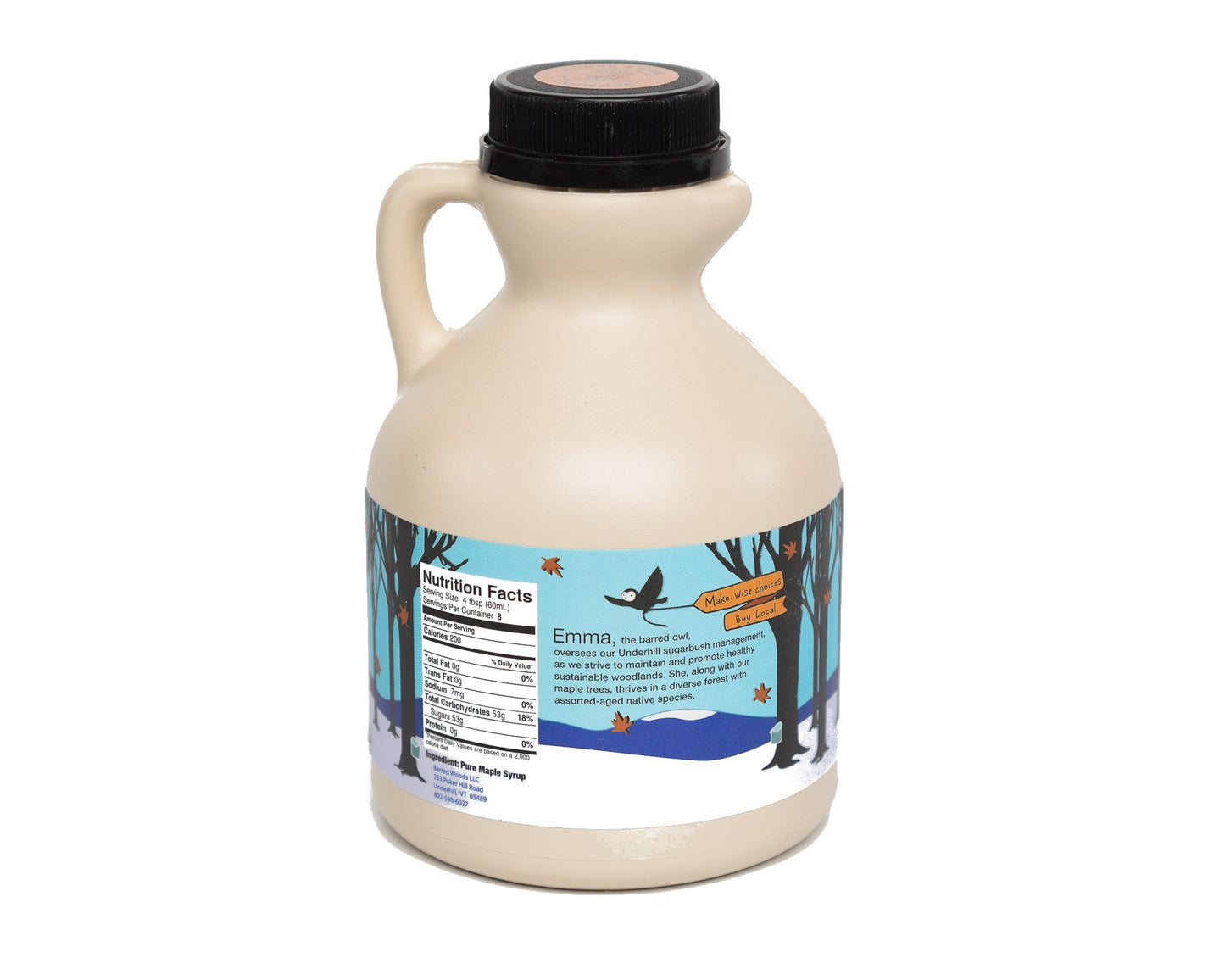 Vermont Maple Syrup and Pancake Mix Gift Box - From Barred Woods Maple Products (Amber Rich)