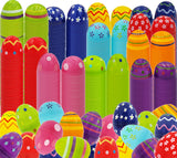 Chochkees 200-Pack Painted Fillable Easter Eggs with Hinge Bulk Colorful Painted Plastic Easter Eggs, Perfect for Easter Egg Hunt, Surprise Egg