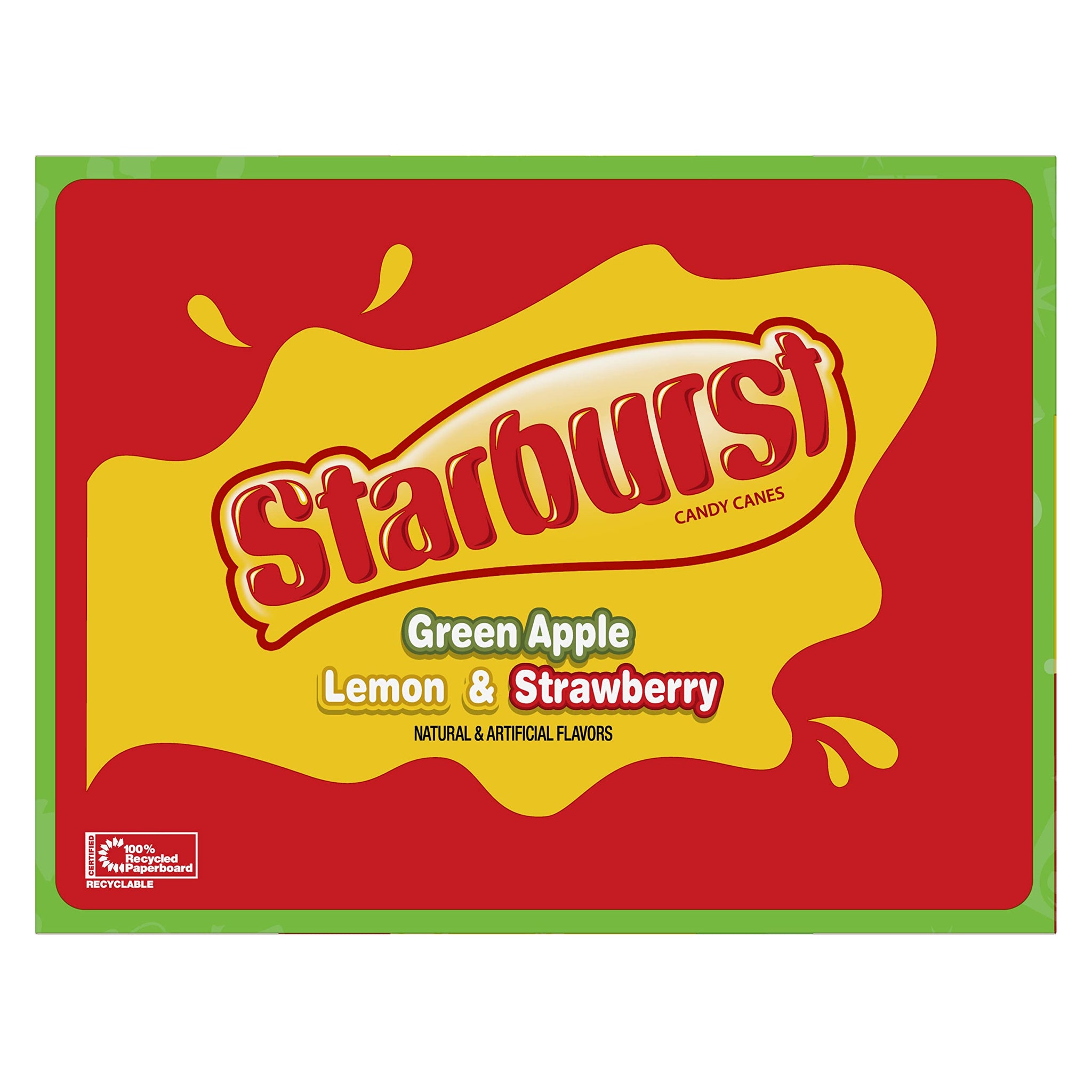 Starburst Assorted Candy Canes 5.3 oz. Box - Case of 12