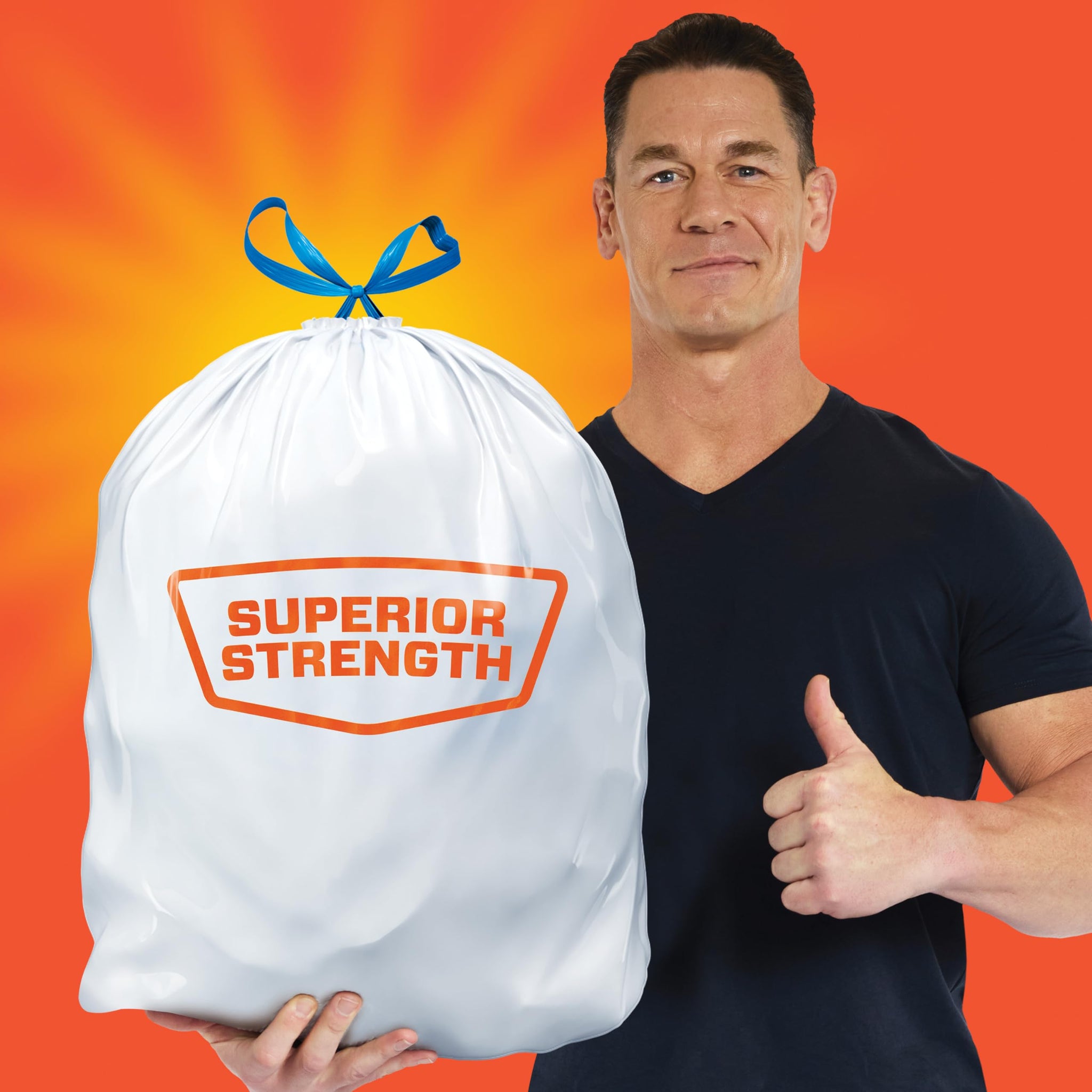 Hefty Strong 13 Gallon Trash Bags, Tall Kitchen Trash Bags, UnscentedLarge Trash Bags with Drawstrings, Durable Closure, Resists Leaks, Punctures