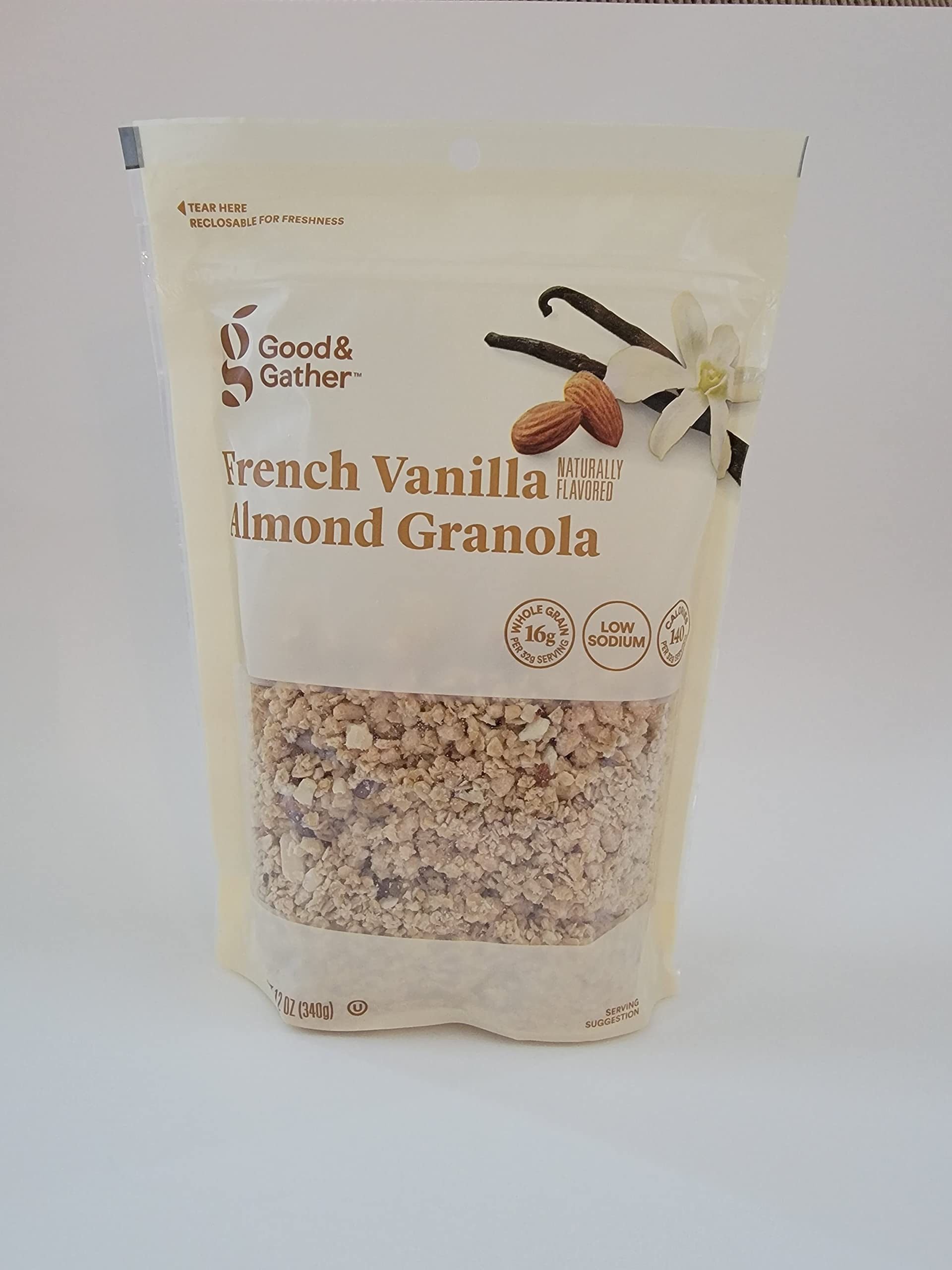 Good & Gather Organic French Vanilla Almond Granola, 12 OZ (one pack)
