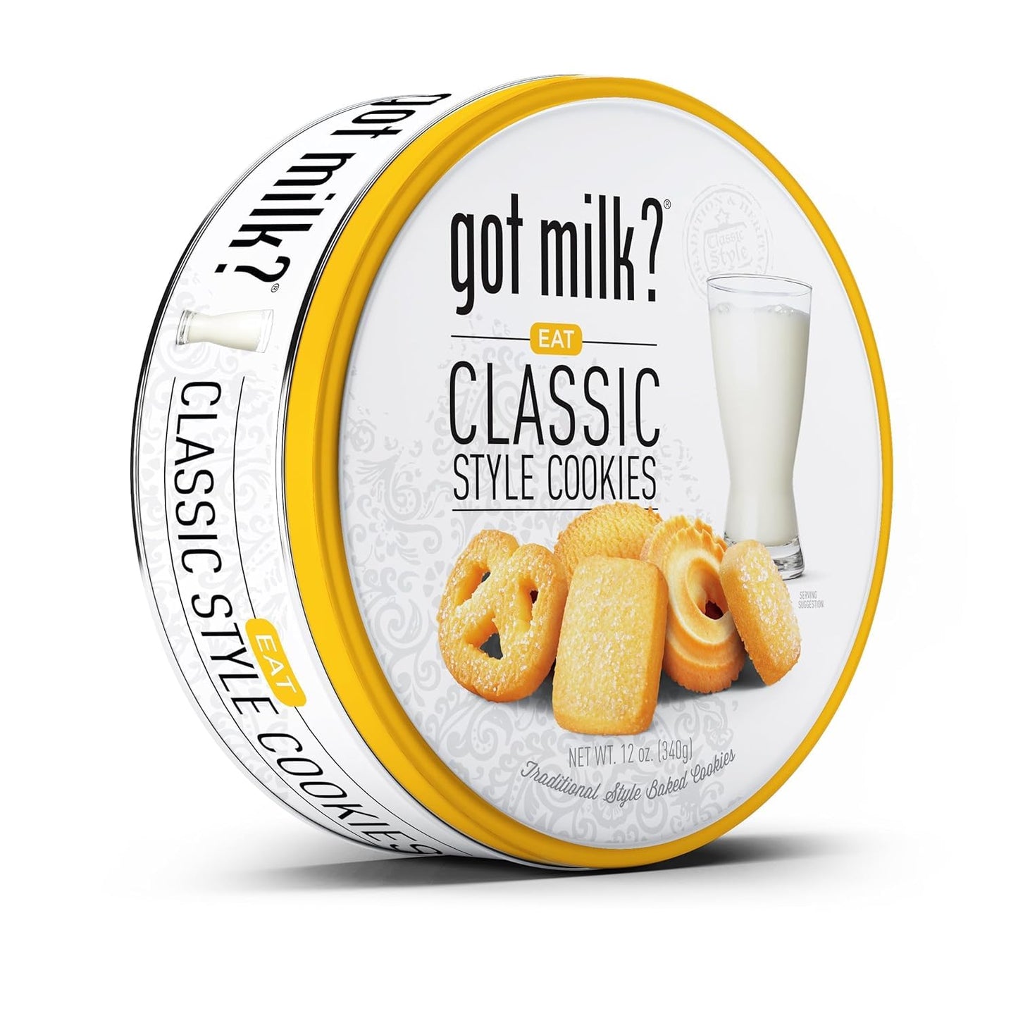 Got Milk? Traditional Danish Style Butter Cookies in 12 Oz. Gift Tin