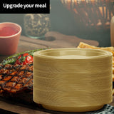 Gold Solid Color Premium Heavy Weight Plastic Dinner Plate (9") 50 Count - Elegant & Durable, Perfect for Parties & Events