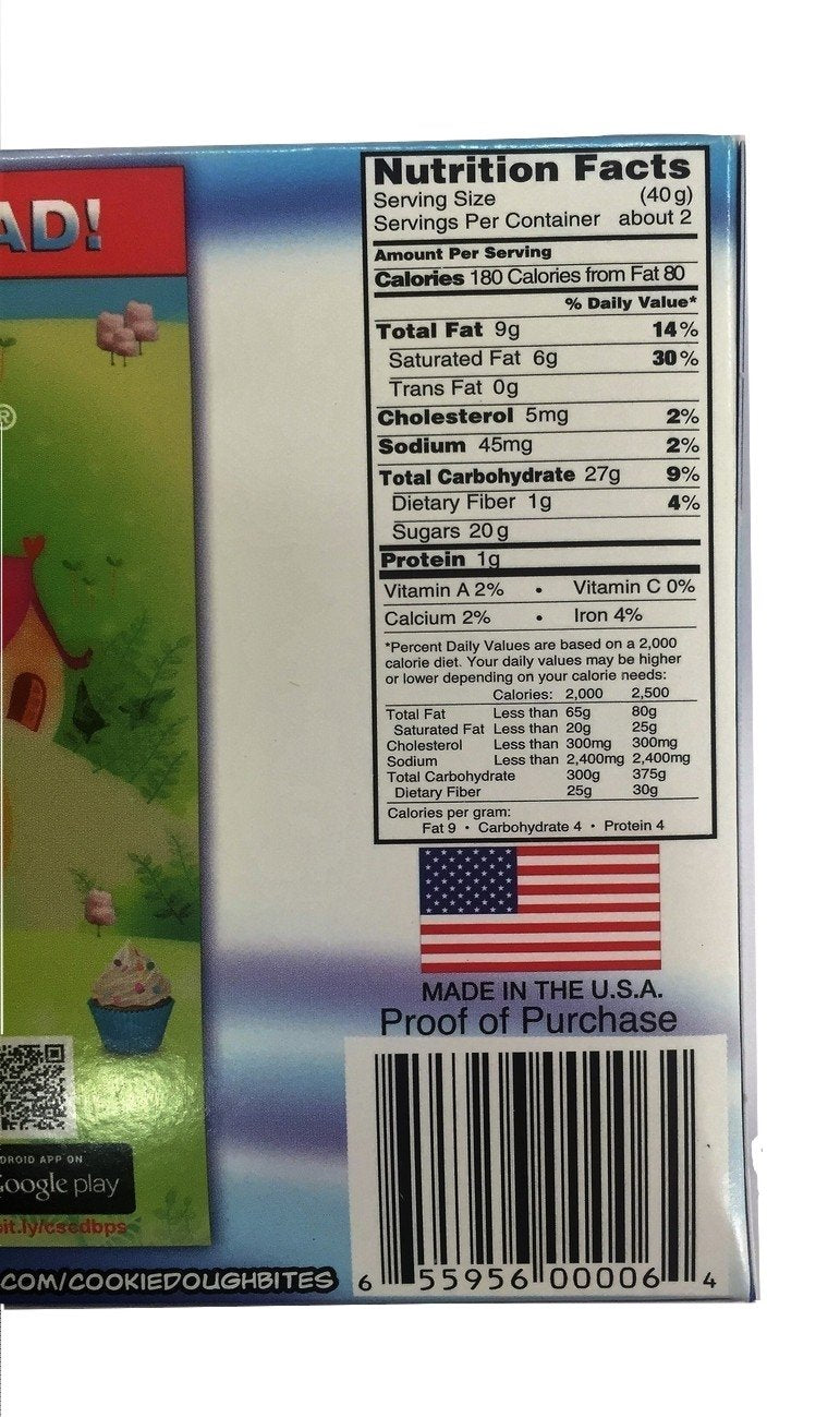 Fudge Brownie Cookie Dough Bites 3.1 OZ (88g)