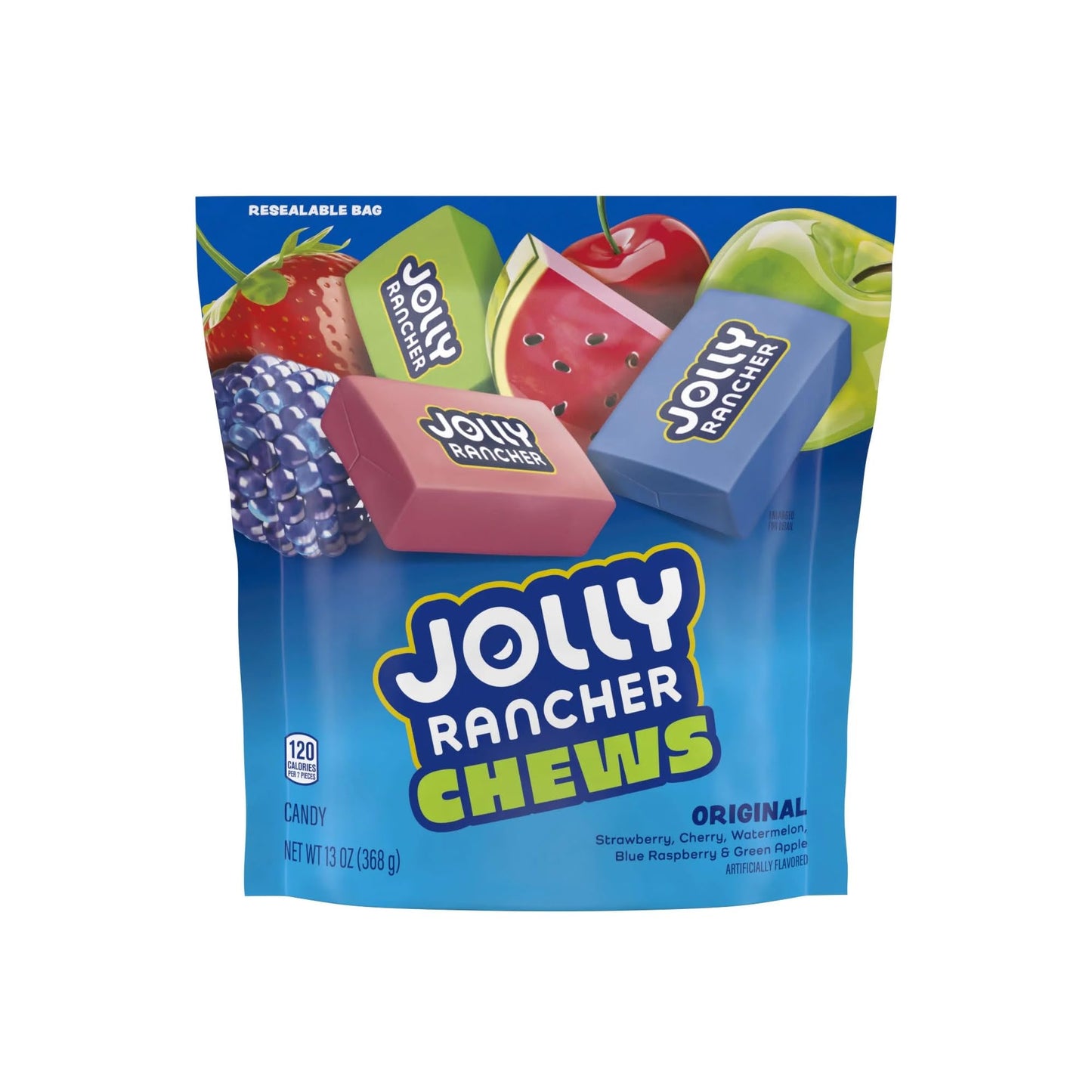 Jolly Rancher Fruit Chews Original Flavors - Pack of 2-13 oz Bags - Resealable Bags - Perfect For Sharing with Friends and Family or Stocking the