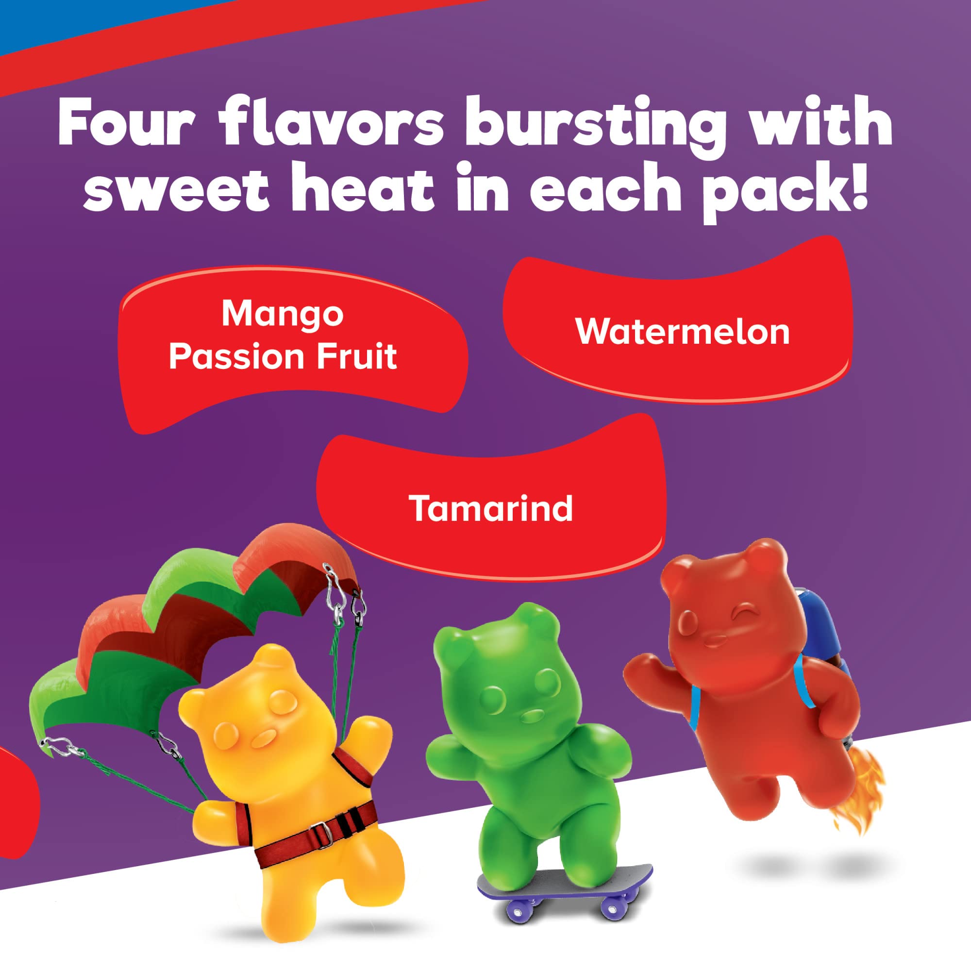 RICOLINO Panditas Extreme Heat Gummies Box with 6 bags of 4.4 ounces