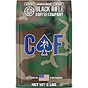 Black Rifle Coffee Company CAF, 5 lb Bag, Ground Coffee Medium Roast - Roasted Blend Made from Arabica Beans - Colombian & Brazilian Beans - Veteran