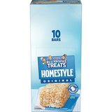 Rice Krispies Treats Homestyle Crispy Marshmallow Squares, Kids Snacks, Lunch Snacks, Original, 16.2oz Box (10 Bars)