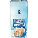 Rice Krispies Treats Homestyle Crispy Marshmallow Squares, Kids Snacks, Lunch Snacks, Original, 16.2oz Box (10 Bars)