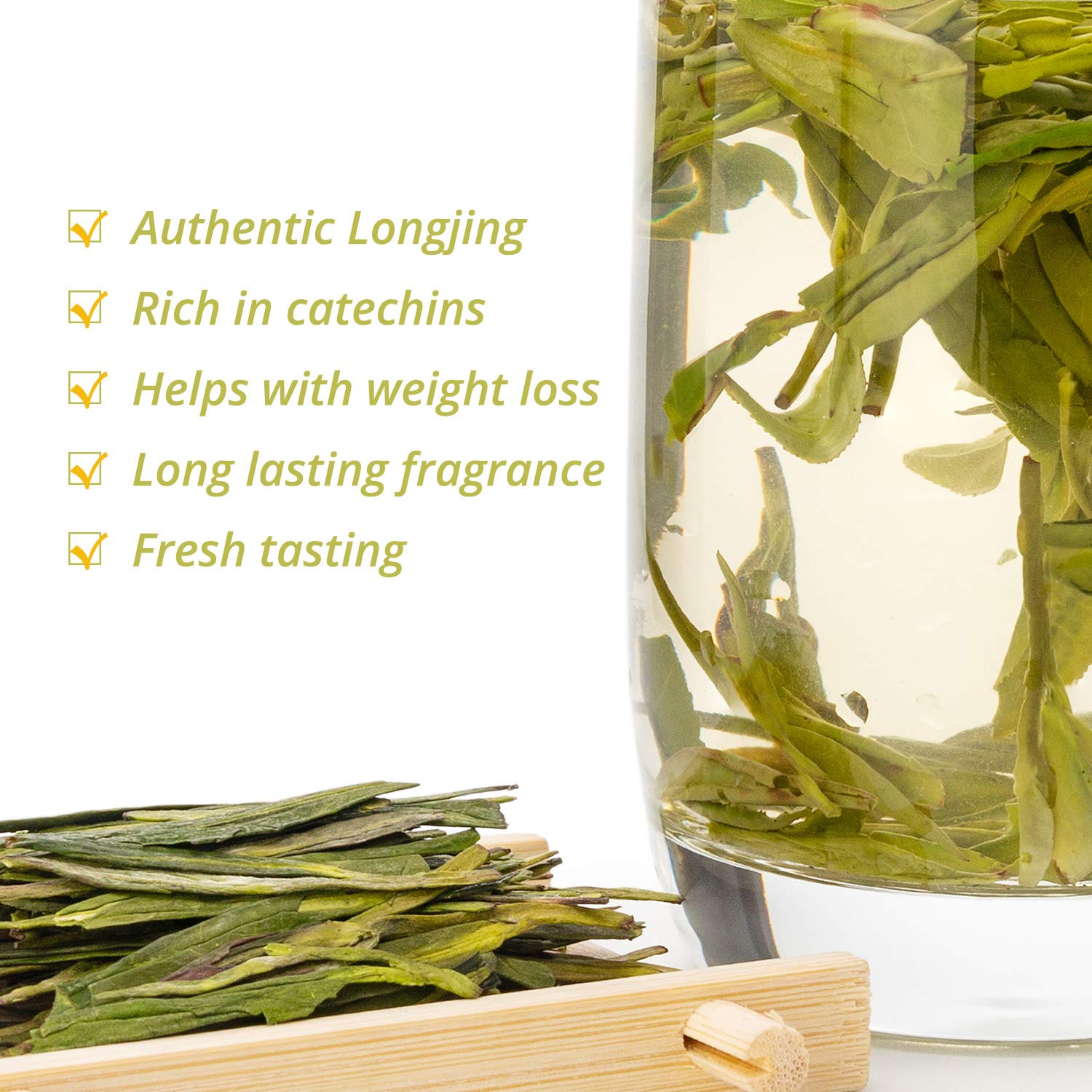 Oriarm 2026 Xihu Longjing Green Tea 100g Tin Can - Chinese Longjing Jing Dragon Well Loose Leaf Tea - Yuqian 2nd Grade
